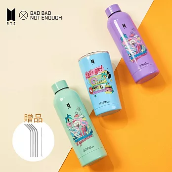 【BTS】 BBNE BTS Dynamite 聯名款潮行杯/不鏽鋼保冰保溫杯 500ml 多色任選 花漾粉