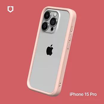 犀牛盾 iPhone 15 Pro (6.1吋) CrashGuard 防摔邊框手機保護殼 - 櫻花粉