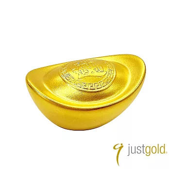 【Just Gold 鎮金店】古法金 財聚黃金元寶 10克(小1)