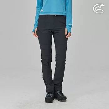 ADISI 女四面超彈耐磨拼接登山長褲AP2311139 (S-2XL)｜拼接褲 登山褲 工作褲 四面彈 防潑水 快乾 S 碳黑/碳黑