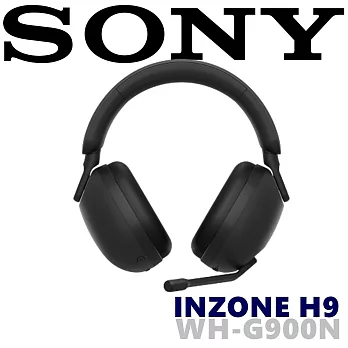 SONY INZONE H9 WH-G900N 雙噪音感測技術 抗噪360度立體音效電競耳機 完美搭配PlayStation®5 公司貨保固一年 黑色 黑色