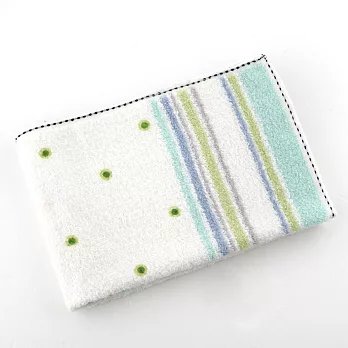 【Peter & Andy】純棉100% MIT設計製造::家用毛巾-水玉點點  草綠