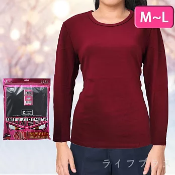 女德絨圓領厚保暖衣-K210-2件 M~L