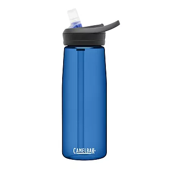 【美國CamelBak】750ml eddy+ 多水吸管水瓶RENEW 牛津藍