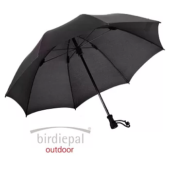 長毛象-德國[EuroSCHIRM] 全世界最強雨傘品牌 BIRDIEPAL OUTDOOR / 戶外專用風暴傘 (黑)