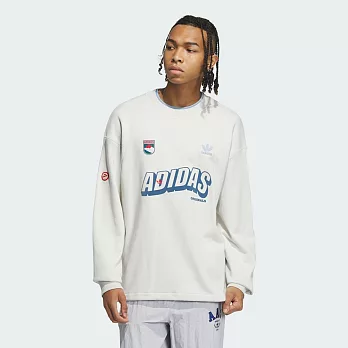 ADIDAS WS SWEAT CREW M 男長袖上衣-灰藍-IN0973 XL 灰色