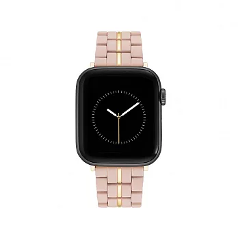 【NINE WEST】Apple watch 時尚拼接蘋果錶帶  42/44/45/49mm 豆沙粉