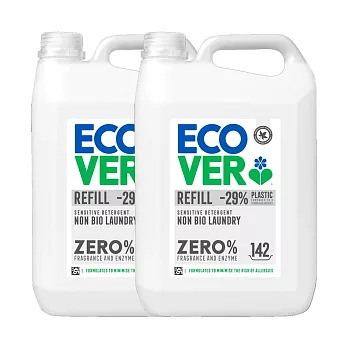 ECOVER宜珂 無添加ZERO親膚低敏洗衣精 5000mlx2