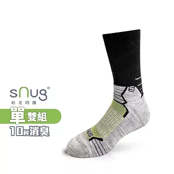 【sNug十秒除臭襪】CTRL3.5度工學籃球襪單雙-黑筒/台灣金選獎/臺灣戶外精品優選獎/科技棉除臭襪/職棒球星推薦/襪底止滑/厚底/ 黑筒25-27