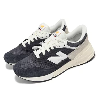 New Balance 休閒鞋 997R 男鞋 女鞋 黑 白 麂皮 異材質拼接 情侶鞋 NB U997RMC-D