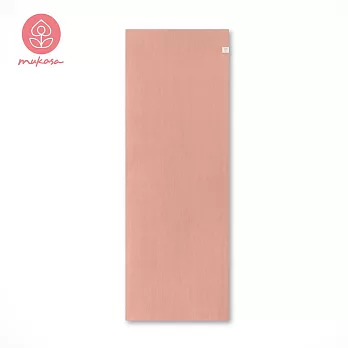 【Mukasa】天然橡膠瑜珈墊 5mm - 玫瑰棕/木質紋 - MUK-23107