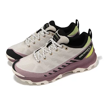 Merrell 戶外鞋 Speed ECO WP 女鞋 米白 粉 防水 緩震 抓地 郊山 登山鞋 ML037186