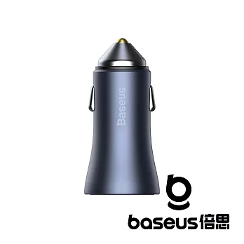 Baseus 倍思 金點子PRO A+C 40W 雙快充車用充電器 灰 公司貨