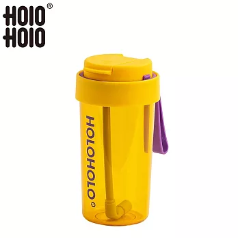 【HOLOHOLO】JUMP CUP 跳跳吸管杯（600ml／6色） 鳳梨黃