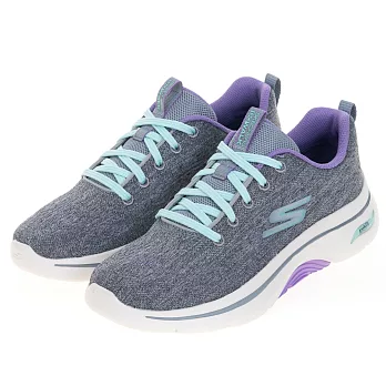 SKECHERS GO WALK ARCH FIT 2.0 女健走鞋-灰紫-125311GYLV US9 灰色