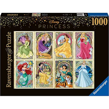 德國Ravensburger維寶拼圖 公主新藝術運動(1000P)