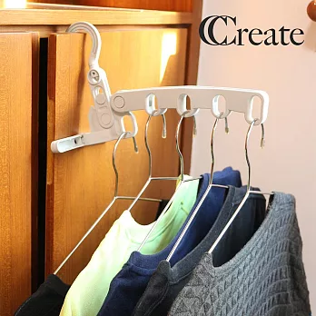 【CC家居】五孔折疊晾衣架3入 (折疊衣架/旅行衣架/室內曬衣架)