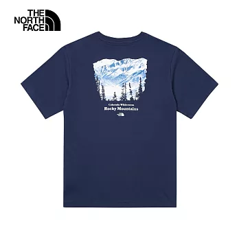 The North Face M PWL ROCKY MOUNTAIN SS TEE - AP 男短袖上衣-藍-NF0A88GK8K2 3XL 藍色