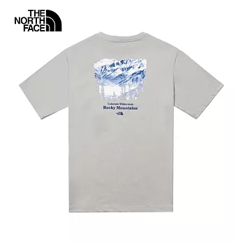 The North Face M PWL ROCKY MOUNTAIN SS TEE - AP 男短袖上衣-灰-NF0A88GKA0M 3XL 灰色