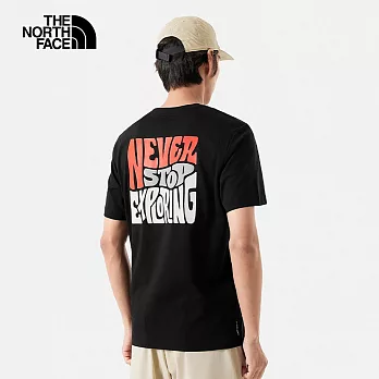 The North Face M TRAILRUN GRAPHIC SS TEE - AP 男短袖上衣-黑-NF0A88GSJK3 3XL 黑色