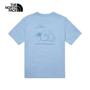 The North Face U MFO CAMPING GRAPHIC S/S TEE - AP 男女短袖上衣-藍-NF0A8AUVQEO 3XL 藍色