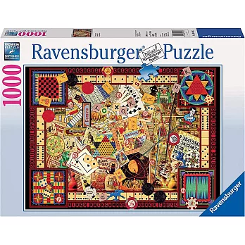 德國Ravensburger維寶拼圖 復古桌遊(1000P)