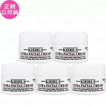 Kiehl’s 契爾氏 冰河醣蛋白保濕霜(7ml)*5(公司貨)