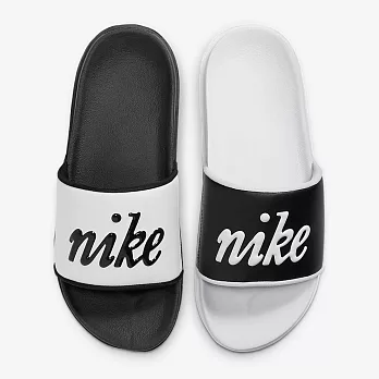 NIKE W OFFCOURT SLIDE MIX 女休閒拖鞋-黑白-FQ7646100 US5 黑色