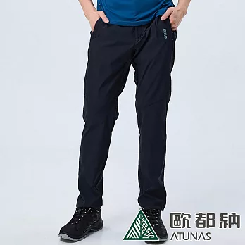 【ATUNAS 歐都納】男款彈性休閒長褲A8PAEE03M/透氣/防曬/彈性/涼爽* 2XL 黑