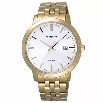 SEIKO 復刻華麗日期都會腕錶-金