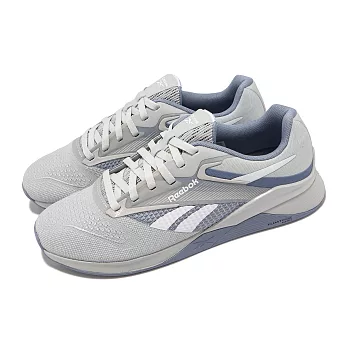 Reebok 訓練鞋 Nano X4 女鞋 灰 藍 支撐 緩衝 交叉訓練 運動鞋 100074190 26cm GREY/BLUE