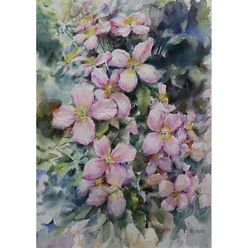 【玲廊滿藝】蘇慧堅-花綻54x36cm