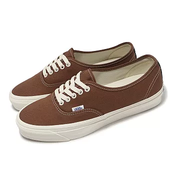 Vans 休閒鞋 Authentic Reissue 44 男鞋 女鞋 棕 白 帆布 經典 情侶鞋 帆布鞋 VN000CQAC48