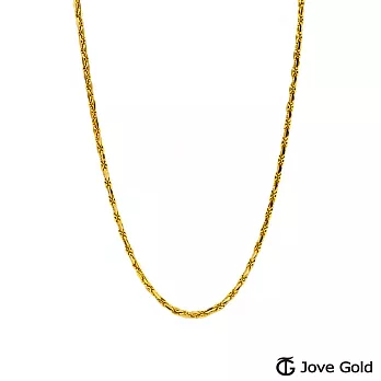JoveGold漾金飾 一輩子的約定黃金桂花鍊-小(約2.28錢)(約1.6尺/48cm)