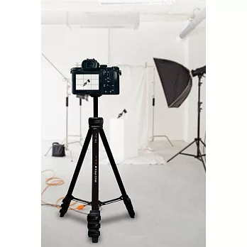 美極品【輕穩快開相機腳架+二合一夾具+冷靴延伸軟管支架】 萬用腳架 輕量三腳架  手機相機兩用  可調整式雲台