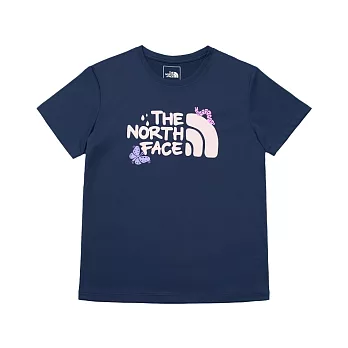 The North Face W SUN CHASE GRAPHIC SS TEE - AP 女短袖上衣-藍-NF0A88H28K2 M 藍色