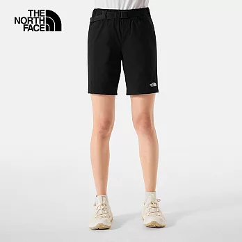 The North Face W MFO LF SHORT - AP 女休閒短褲-黑-NF0A8AVHJK3 L 黑色