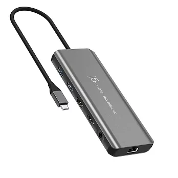 j5create USB-C 雙4K極速多功能集線器 -JCD398