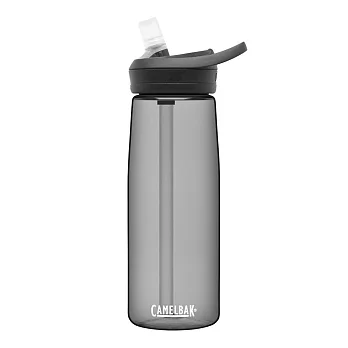 【美國 CamelBak】750ml eddy+多水吸管水瓶RENEW -  炭黑