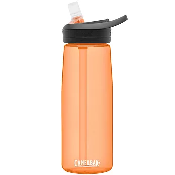 【美國 CamelBak】750ml eddy+多水吸管水瓶RENEW - 日出橘