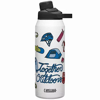 【美國 CamelBak】1000ml Chute Mag不鏽鋼戶外運動保溫瓶(保冰) 驕傲出走 無 驕傲出走