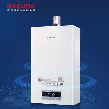 【SAKURA 櫻花】16L 四季溫渦輪增壓熱水器 DH1693F (桶裝瓦斯LPG) FE式 送安裝