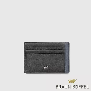 【BRAUN BUFFEL 德國小金牛】台灣總代理 瓦拉頓-TW 6卡卡夾-黑色/BF537-151-BK