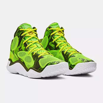 Under Armour 籃球鞋 CURRY Spawn Flotro 男鞋 綠 白 支撐 回彈 運動鞋 UA 3026640300