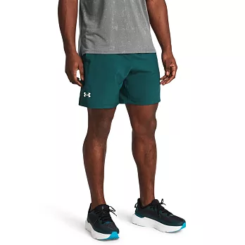 Under Armour 男 LAUNCH 7吋無內裏短褲-綠-1382622-449 L 綠色