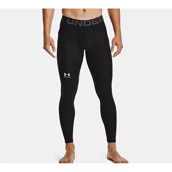 Under Armour 男 HG Armour 緊身長褲-黑-1361586-001 L 黑色