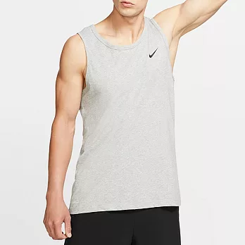 NIKE AS M NK DF TANK DFC SOLID 男籃球背心-灰-AR6070063 XL 灰色