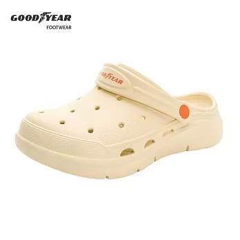 【GOODYEAR 固特異】夏日輕旅 女款輕便透氣兩穿洞洞鞋 / GAWP42704 JP22 奶油黃