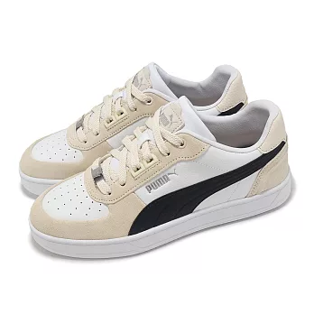 Puma 休閒鞋 Caven 2.0 Lux SD 男鞋 女鞋 米白 黑 皮革 復古 情侶鞋 39508003