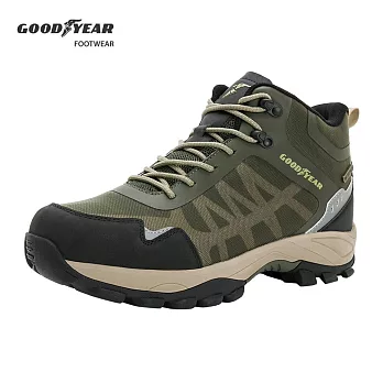 【Goodyear 固特異】跨越山野 男款透濕防水戶外鞋 / GAMO43525 JP26.5 軍綠